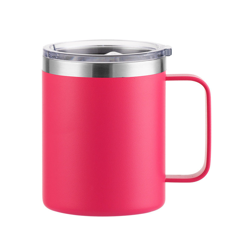 12oz/14oz/16oz Double Wall Powder Coated Stainless Steel Mug With Handle -CNLCA