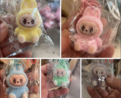 Cute Labubu Strawberry Bear Tumbler Keychain-CNLCA