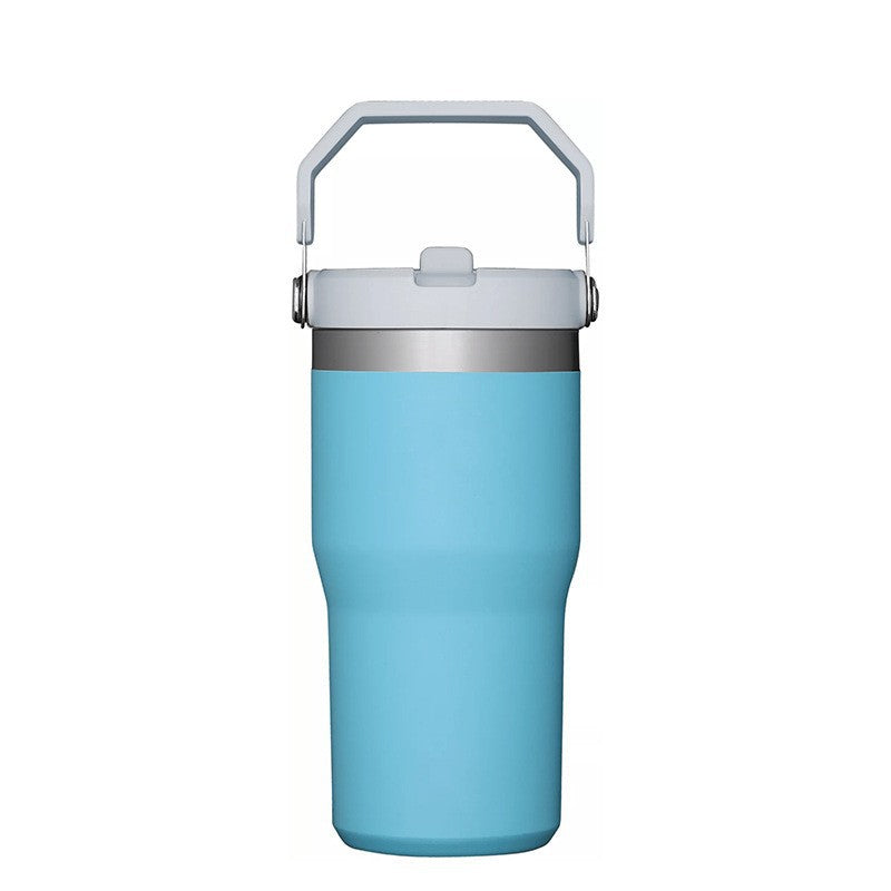 20oz Powder Coated Kids Flip Staw Tumbler Water Bottle-CNLCA