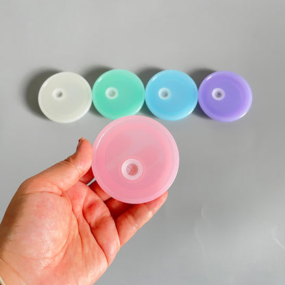 Multicolour Glass Can Plastic Acrylic Lids Sold By Case -USLCA