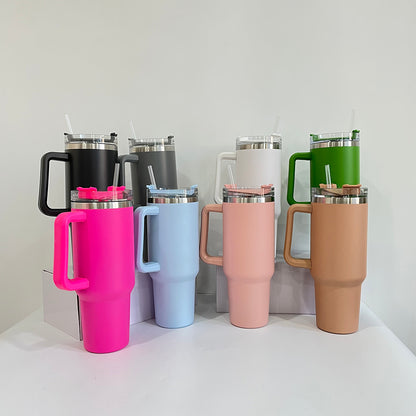 40oz H1.0 Powder Coated Stanley Style Quencher Tumbler Travel Mug For Laser-CNLCA