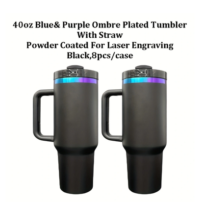 4Pack/8Pack/12Pack 2.0 40oz Chroma Purple-blue Plated Quencher Tumbler For Laser Engraving-CNLCA