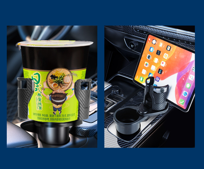 Multi-functional Rotating Car Center Console Beverage Rack Tumbler Car Cup Holder Expander Adapter (Adjustable)-Fits 32/40 oz Tumbler-CNLCA