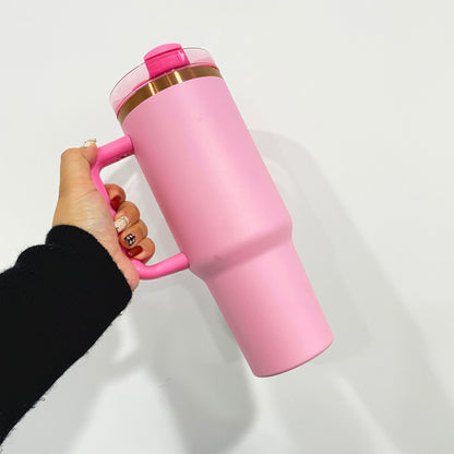 40oz H2.0 Stanley Style Magnolia Copper Plated Quencher Tumbler For Laser Engraving-USLCA