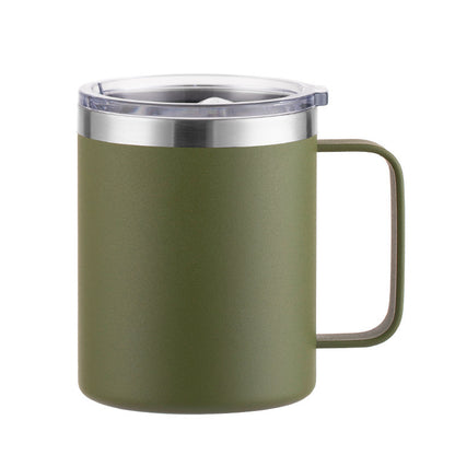 12oz/14oz/16oz Double Wall Powder Coated Stainless Steel Mug With Handle -CNLCA