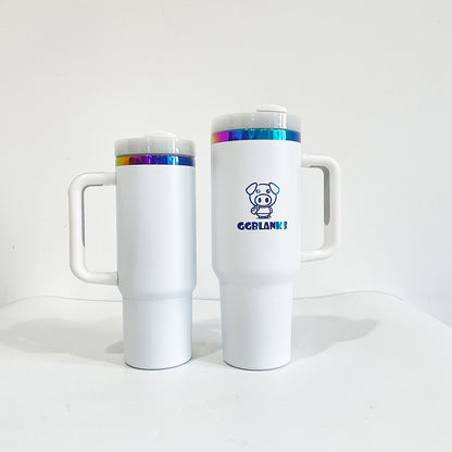 30oz H2.0 Stanley Style Rainbow Plated Quencher Tumbler-CNLCA