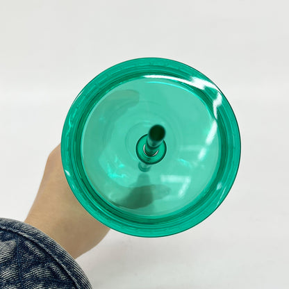 16oz Double Wall Snow Globe Tapered Plastic Cup Tumbler with Predrilled Hole-CNLCA