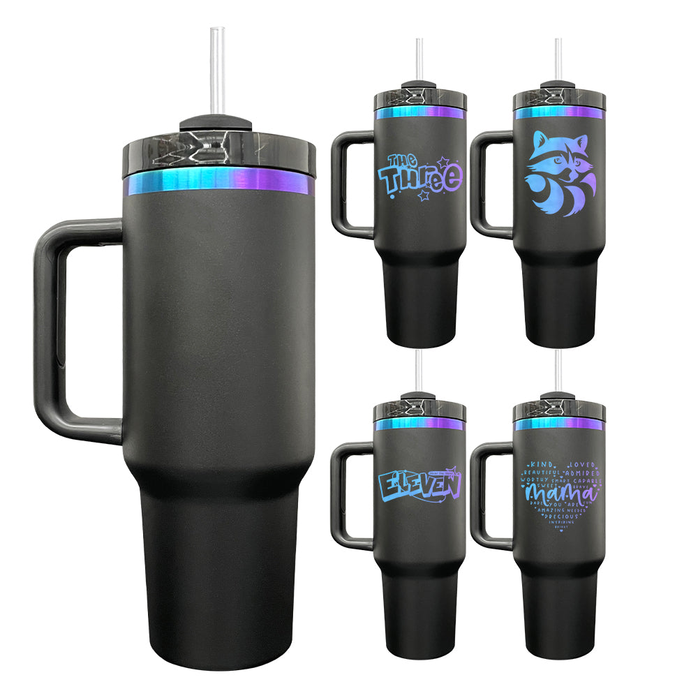 4Pack/8Pack/12Pack 2.0 40oz Chroma Purple-blue Plated Quencher Tumbler For Laser Engraving-CNLCA