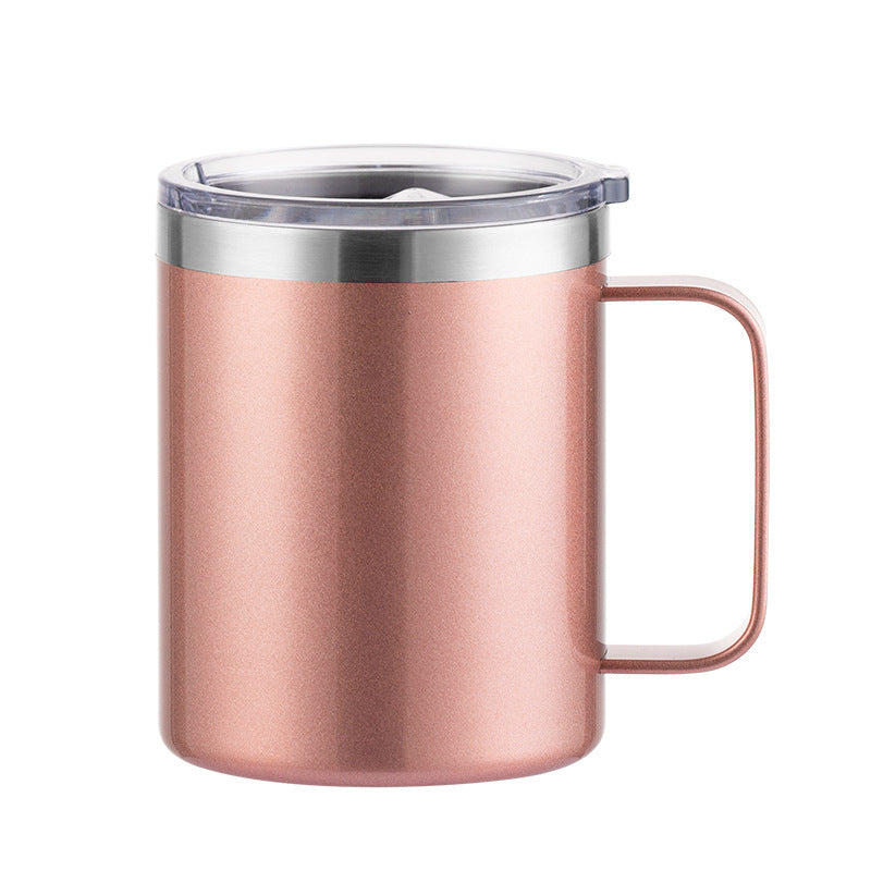 12oz/14oz/16oz Double Wall Powder Coated Stainless Steel Mug With Handle -CNLCA