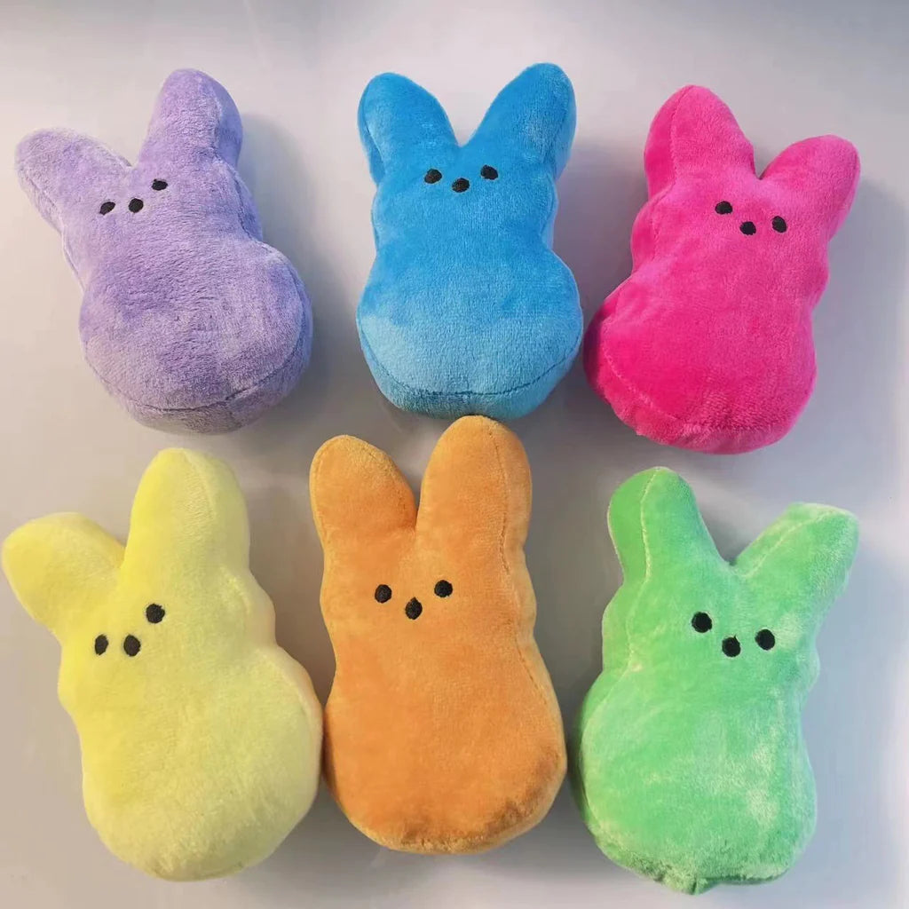 Easter bunny 6'' Plush Peeps Rabbit for Easter-CNLCA