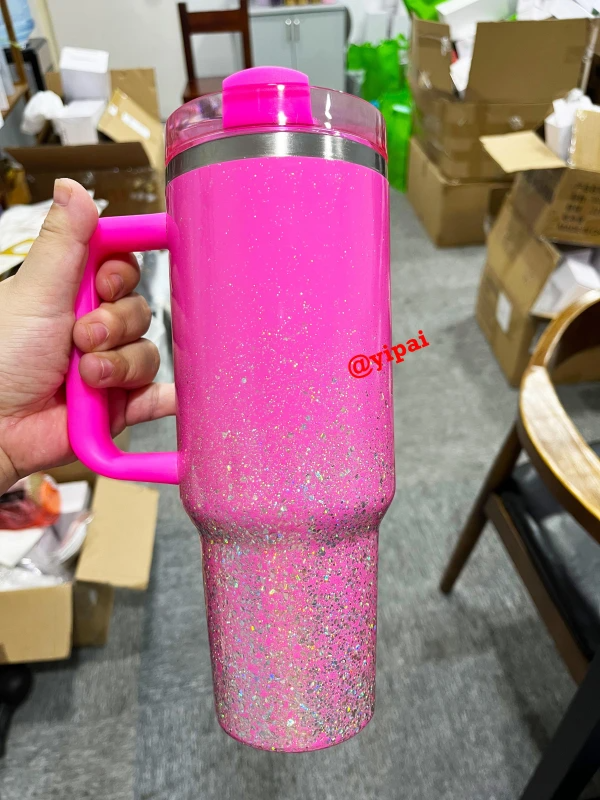 40oz Blank Epoxy Starry Sky Glitter Stainless Steel Tumblers For UV DTF Wraps and Vinyl-CNLCA