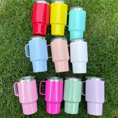 3oz Stanley Shape Blank Sublimation Colorful Mini Shot Glass Tumbler With handle And Straw-CNLCA