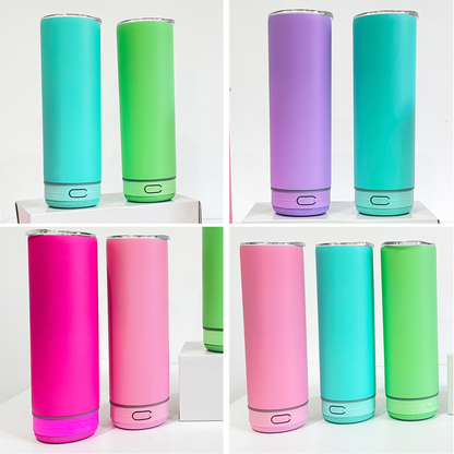 Mix Colors 20oz Macaron Sublimation Blank Music Player Speaker Tumbler-CNLCA