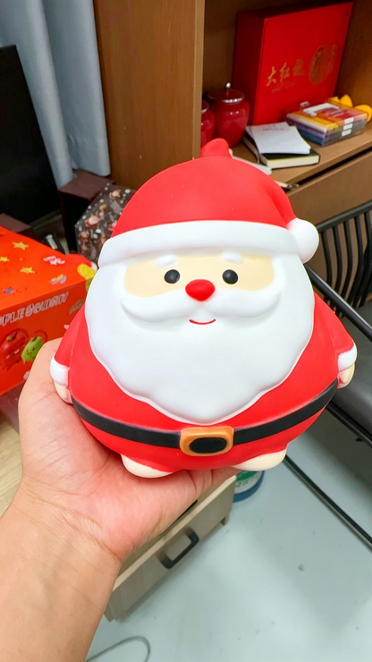 24Pack Giant Jumbo Santa Chubby & Snowman Puff & Reindeer Mochi Squishy Toy For Christmas-CNLCA
