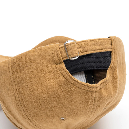 Women's Men's Suede Baseball Cap Faux Suede Leather Classic Adjustable Plain Hat Quality Baseball Cap Sun Hat For Laser Engrave-CNLCA