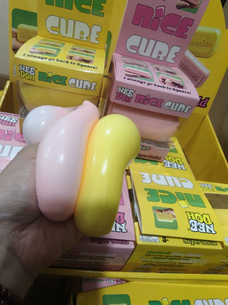 China 72Pack Needoh Cute Flour-filled TPR Yellow Butter Pink Strawberry Squishy Butter Stick Stress Relief Fidget Toy-CNLCA