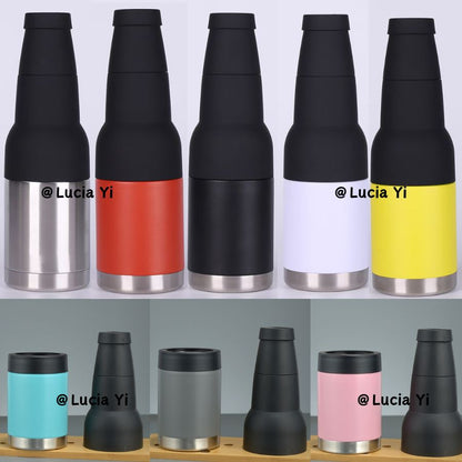 3 in 1 Can Cooler Stainless Steel Beer Coke Cooling Tumbler With Bottle Opener for Laser-CNLCA