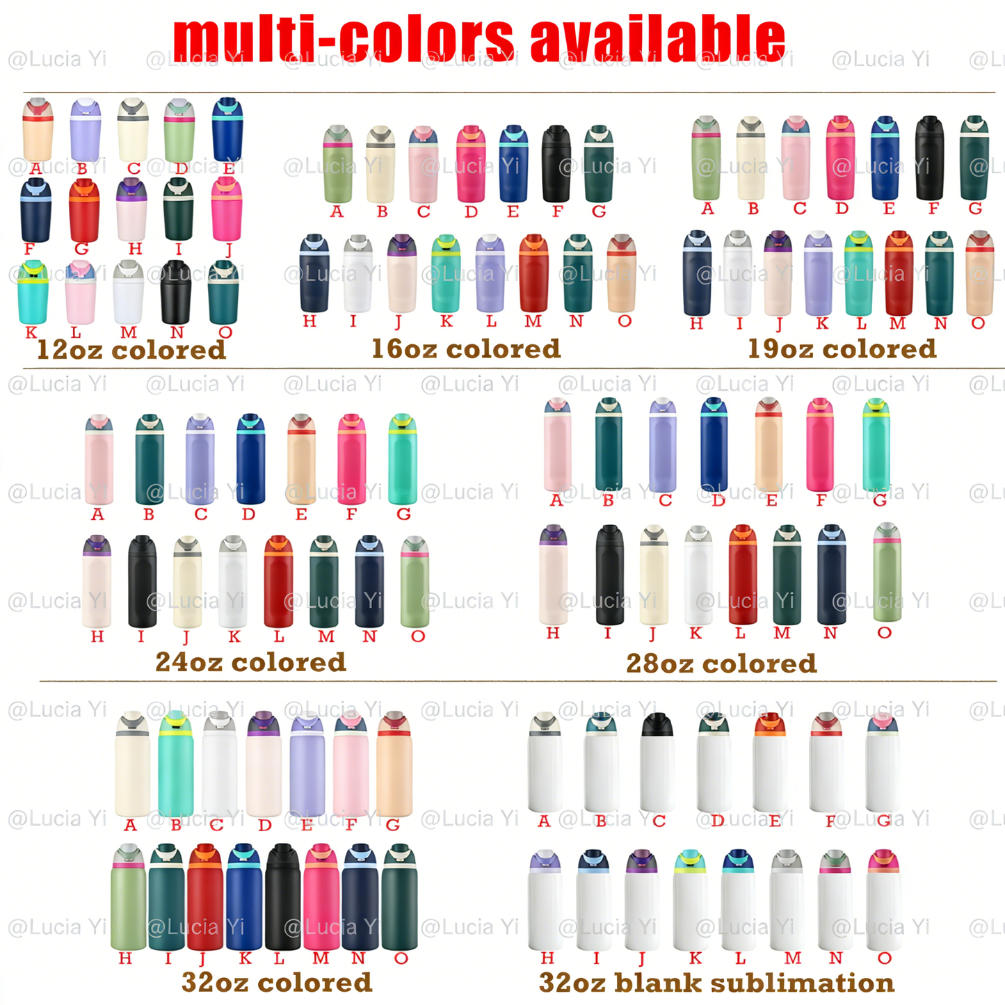 Pick Colors 24oz Owala Style Flip Straw Lid Insulated Stainless Steel Sports Water Bottle for Laser Engrave-CNLCA