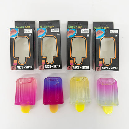 144Pack TPR Popsicle Squishy Toy Soft Squeeze Ice Pop Lolly Stress Relief Fidget Toy for Kids-CNLCA