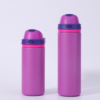 19oz 550ml/ 25oz 750ml Sports Handle Flip Straw Lid Stainless Steel Insulated Owala Style Water Bottle Double Drinking Tumbler for Laser Engrave-CNLCA