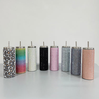 20oz Colorful Bling Rhinestone Straight Tumbler-CNLCA