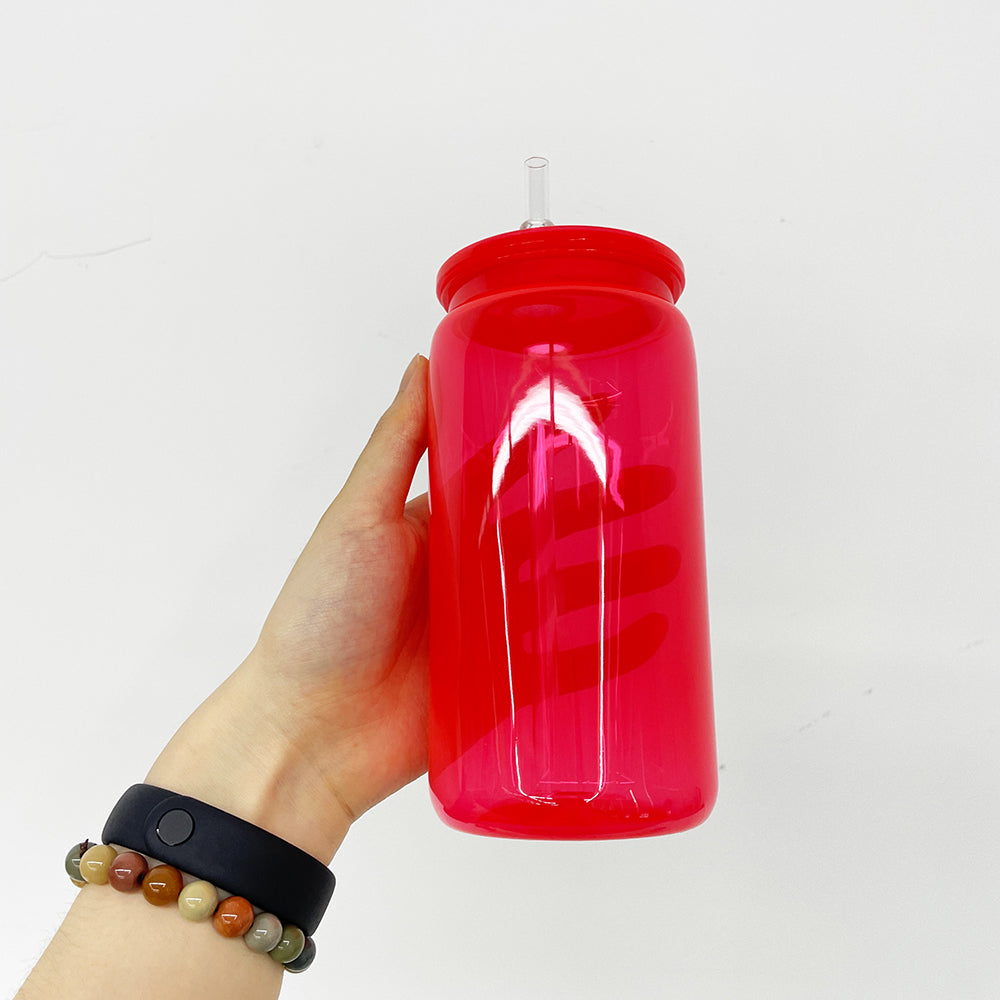 16oz Can Shaped Neon Colored Plastic Can -CNLCA