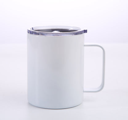 12oz/14oz/16oz Double Wall Powder Coated Stainless Steel Mug With Handle -CNLCA