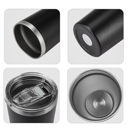 22oz Muti Colors Powder Coated Stainless Steel Car Tumbler For Laser Engrave-CNLCA