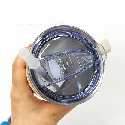 20oz Christmas Chubby Gold Plated Underneath Coffee Tumbler Mug with Removable Handle for Laser-CNLCA