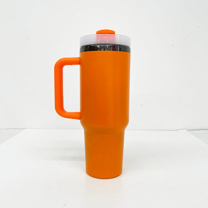 40oz H2.0 Powder Coated Black Mirrow Plated Underneath Lemon Orange Yellow Tumbler For Laser Engraved-CNLCA