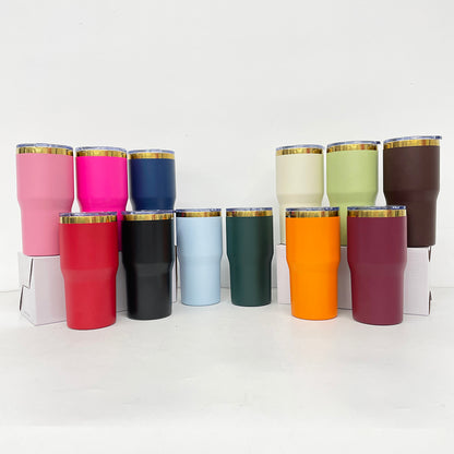 20oz Gold Plated Car Tumbler Travel Coffee Mug for Laser Engraving with Leakproof Slide Lid-CNLCA