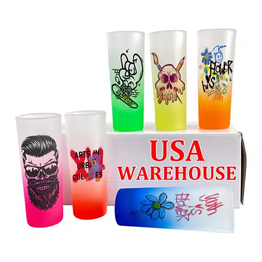 2.5oz Blank Sublimation Ombre Shot Glasses Mini Shot Glass Can-CNLCA