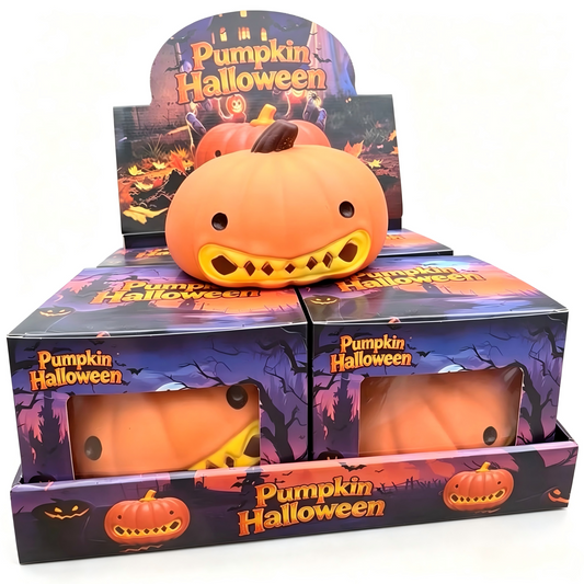 16Pack Giant Large Jumbo Evil Big Pumpkin Squeeze Squishy Toy Soft Stress Relief Fidget Squeezy Toy-CNLCA