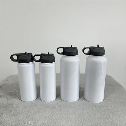 18oz 32oz White Blank Sublimation Stainless Steel Sport Water Bottle-CNLCA