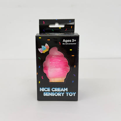 72Pack TPR Ice Cream Cone Squishy Toy Soft Squeeze Stress Relief Fidget Toy for Kids-CNLCA
