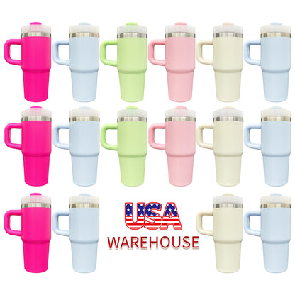 4Pack/12Pack 14oz Stanley Style Colorful Blank Sublimation Stainless Steel Tumbler-USLCA