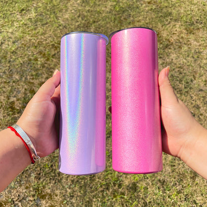 20oz Blank Sublimation Shimmer Sparkly Glitter Straight Tumbler- USLCA