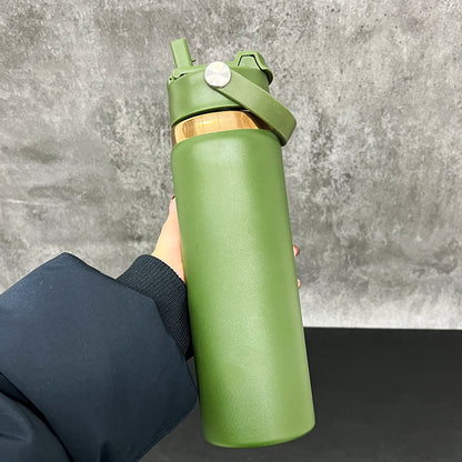 Outdoor Sports 20oz Mirror Copper Underneath Water Bottle wih 2 in 1 Muti-function Flip Top Lid for Laser Engraving-CNLCA