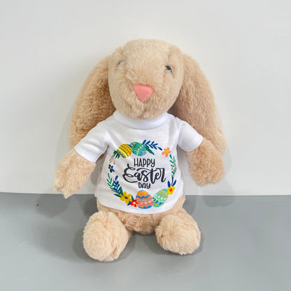 Easter Bunnies Bunny WIth Removeable White Sublimation T-shirt -CNLCA