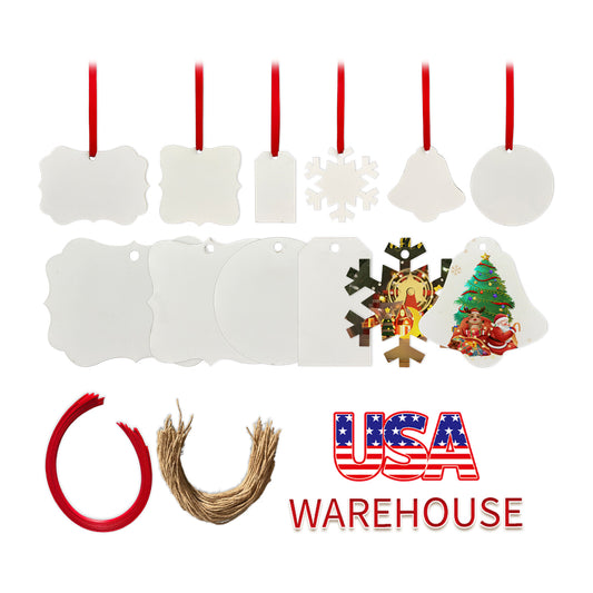 Christmas Holiday Ceramic MDF Aluminium Ornaments_USLCA