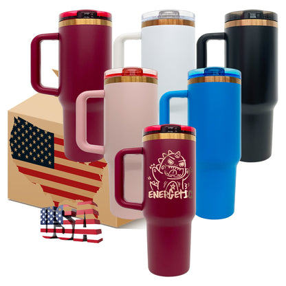 40oz Protour Flip Straw Lids Copper Plated Underneath Flip Straw Tumbler-CNLCA