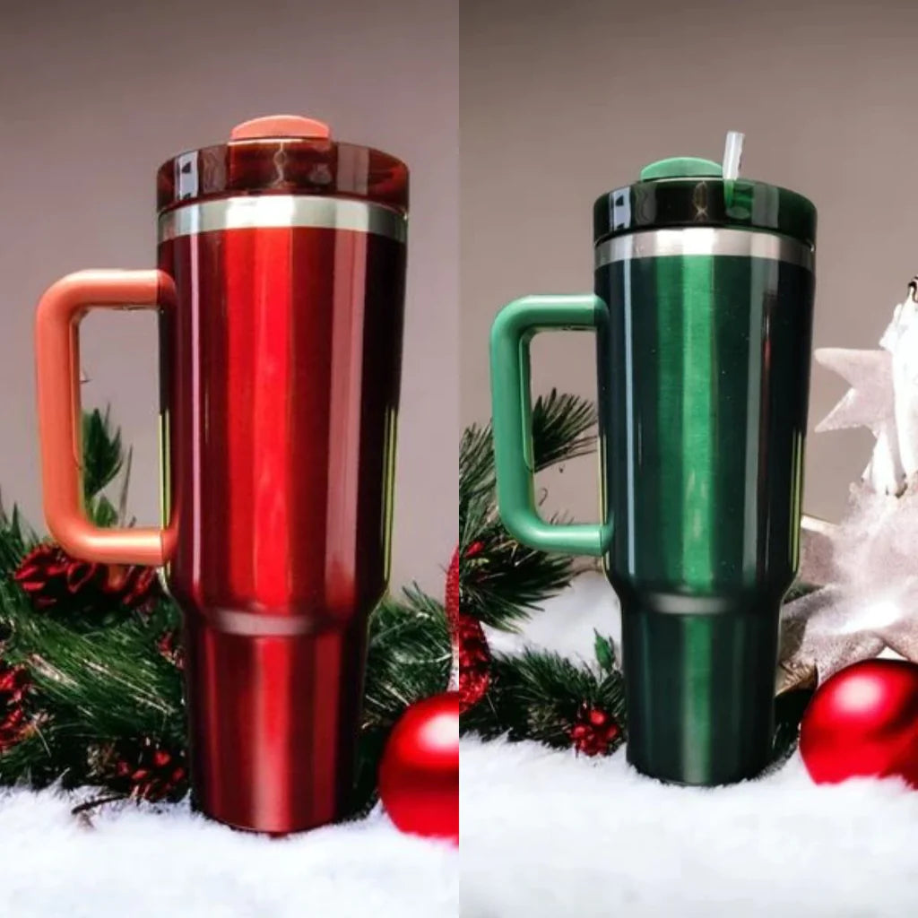 New Arrival Blank Sublimation 40oz Christmas Tumbler Stanley+Starbucks Co-branded -CNLCA