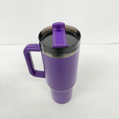 40oz Black Mirror Underneath Purple Color Powder Coating Tumblers for Laser Engrave-CNLCA