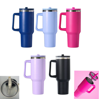 40oz Flip Straw Powder Coated Quencher Tumblers With Newest Leak-Proof Lids Tumbler-CNLCA