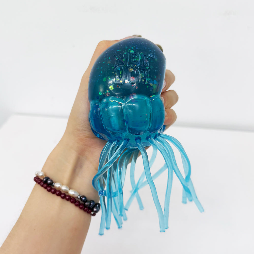 8*15cm NeeDoh Style Jumbo Size Jelly Fish Squishy Jellyfish Fidget Toy for Anxiety Relief-CNLCA