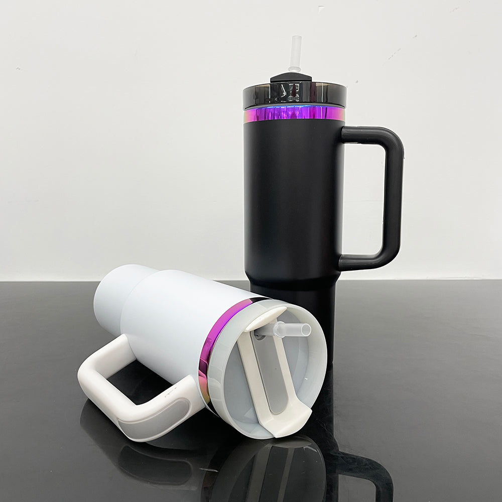 30oz Purple Plated Underneath Powder Coated Quencher Tumblers For Laser Engrave-CNLCA