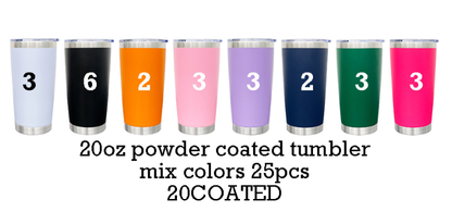 20oz Powder Coated Yeti Style Car Tumbler Coffee Mugs with Regular Base-CNLCA