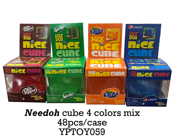 48Pack Needoh Style Maltose Filled Slow Rising Soda Pepsi Fanta Sprite Dr Pepper Co-Branding Nice Cubes Squishy Stress Relief Fidget Toys-CNLCA