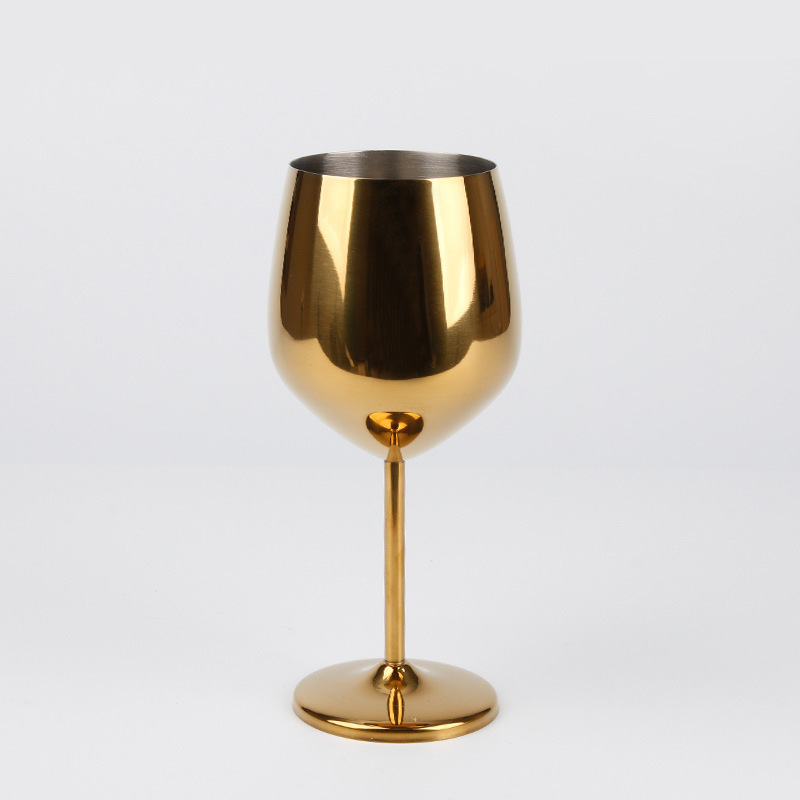 18oz Stainless Steel Electroplated High-legged Red Wine Cup and Champagne Glass Burgundy Wine Tumbler For Laser-CNLCA