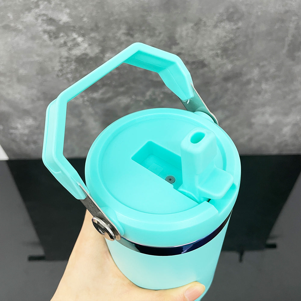 To Canada 30oz Rainbow Plated Flip Straw Tumblers for Laser Engraving-CNLCA